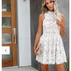 White lace dress